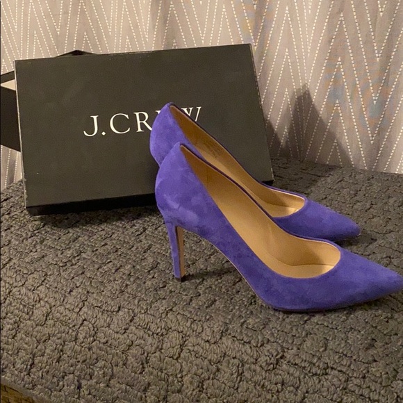 J. Crew Shoes - Blue suede pumps from JCrew